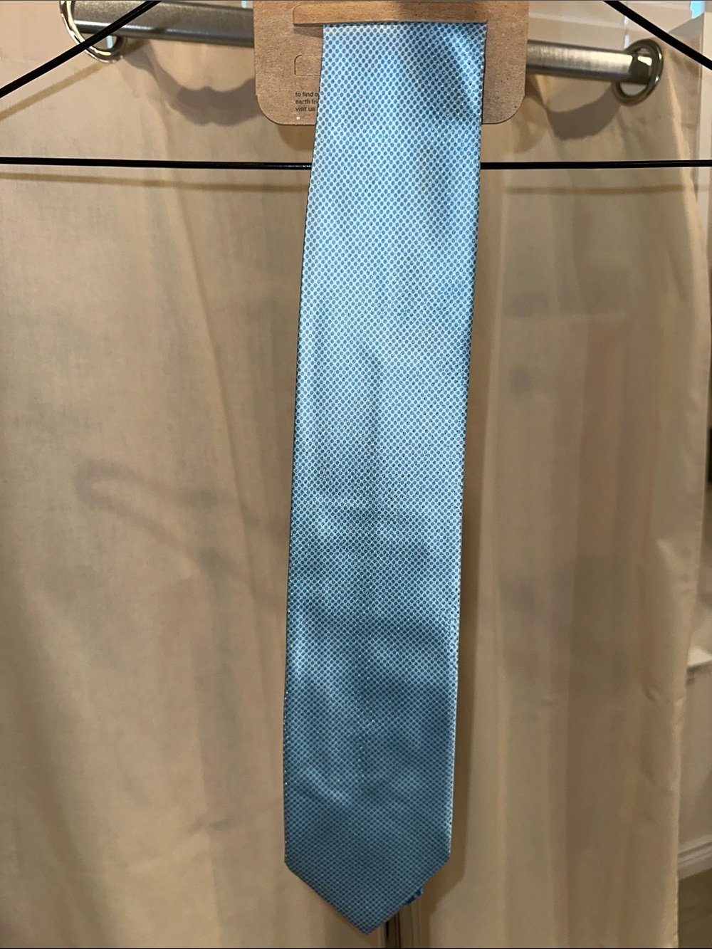 Italo Ferreti Light Blue Men's Textured Silk Tie